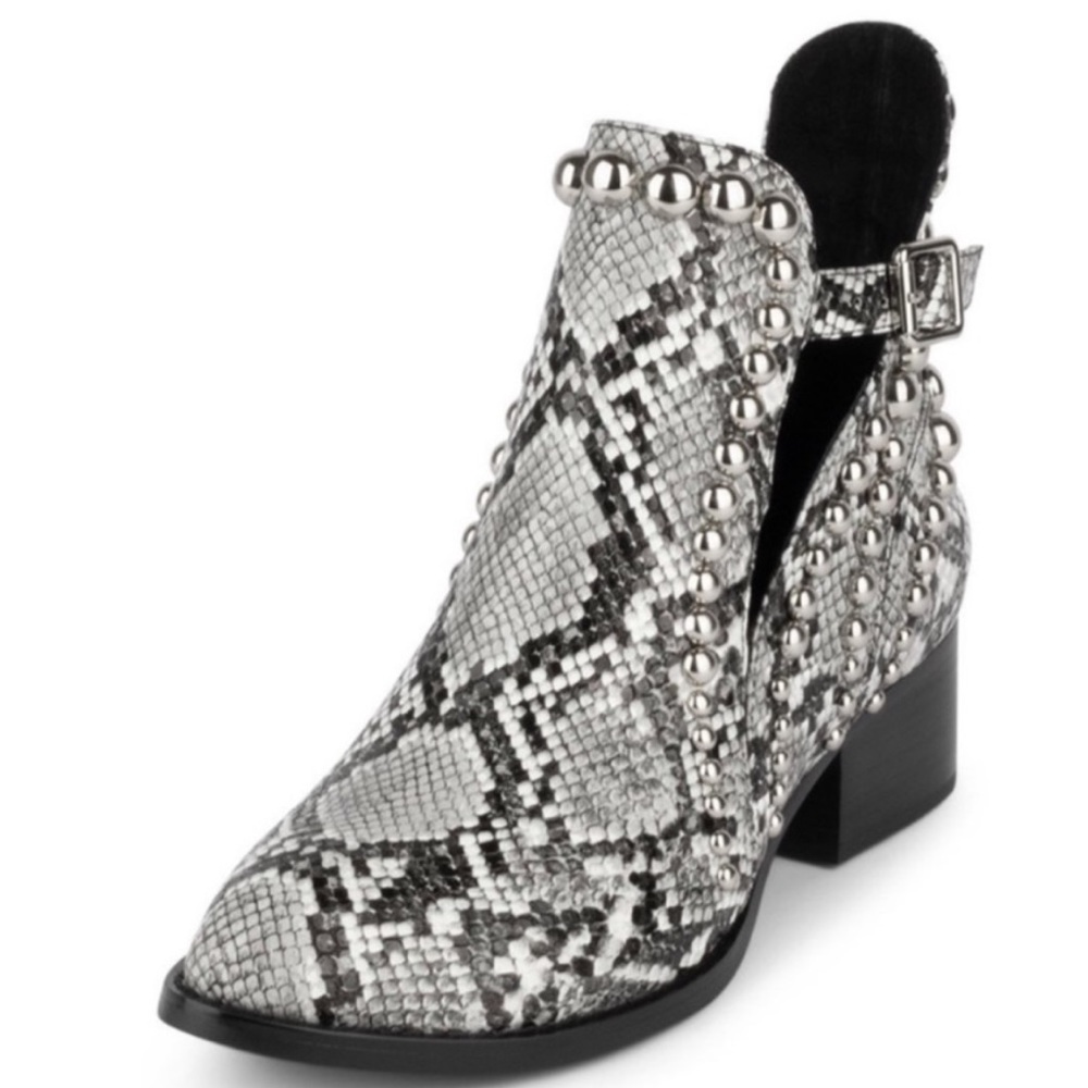 Like New Jeffrey Campbell Rylance Snakeprint Bootie 7.5